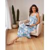 Ekouaer Women’s Sleeveless Nightgown Long Nightgowns for Women Full Slip Soft Nightshirt Wide Strap Sleepwear Lounge Dresses(Light Blue Floral)