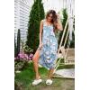 Ekouaer Women’s Sleeveless Nightgown Long Nightgowns for Women Full Slip Soft Nightshirt Wide Strap Sleepwear Lounge Dresses(Light Blue Floral)