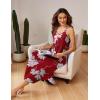 Ekouaer Women’s Sleeveless Nightgown Long Nightgowns for Women Full Slip Soft Nightshirt Wide Strap Sleepwear Lounge Dresses(Red Floral)