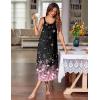 Ekouaer Women’s Sleeveless Nightgown Long Nightgowns for Women Full Slip Soft Nightshirt Wide Strap Sleepwear Lounge Dresses(Sakura)