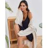 Ekouaer Women’s V Neck Sleeveless Nightgown(Black)