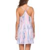 Ekouaer Women’s V Neck Sleeveless Nightgown(Dye Sea)