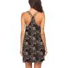 Ekouaer Women’s V Neck Sleeveless Nightgown(Leopard Print)