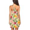 Ekouaer Women’s V Neck Sleeveless Nightgown(Plants and Flowers)