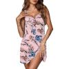 Ekouaer Womens Nightgown Pj Dress for Women Sleeveless U Neck Soft Chemise Sleepwear Cute S-XXL(Floral Pink)