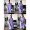 Ekouaer Women’s House Dress with Pockets Moomoo Dresses Short Sleeve Mumu Nightgown Lounge Dress Button Down Sleepwear(Purple With Flower)