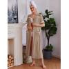 Ekouaer Zipper Robes for Women Short Sleeve Bathrobe Soft Lightweight Housecoat Full Length Nightgown with Pockets S-3XL(Khaki)