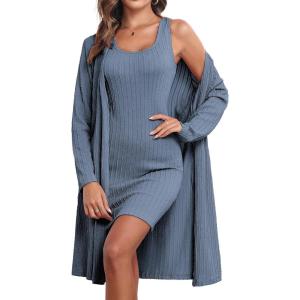 Ekouaer Women Casual(Dark Blue)