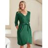 Ekouaer Maternity Robe Nursing Robes for Hospital Labor Delivery V Neck Pregnancy Bathrobe Womens Postpartum Nightgown(Ivy Green)