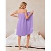 Ekouaer Waffle Robes For Women Bath Wrap Lightweight Shower Wrap 2026 Knee Length Spa Robe with Adjustable Closure S-XL(Lavender)