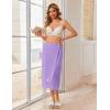 Ekouaer Waffle Robes For Women Bath Wrap Lightweight Shower Wrap 2026 Knee Length Spa Robe with Adjustable Closure S-XL(Lavender)