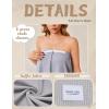 Ekouaer Waffle Robes For Women Bath Wrap Lightweight Shower Wrap 2026 Knee Length Spa Robe with Adjustable Closure S-XL(Light Gray)