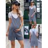Ekouaer Rompers for Women Summer Casual Sleeveless Spaghetti Strap Shorts Overalls Jumpsuits Beach Outfits with Pockets(Blue Grey)