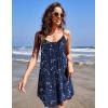 Ekouaer Nightgowns for Women Spaghetti Strap Sleepwear Sleeveless Sleep Dress with Pockets(Constellation)