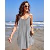 Ekouaer Nightgowns for Women Spaghetti Strap Sleepwear Sleeveless Sleep Dress with Pockets(Light Grey)