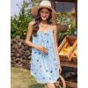 Ekouaer Nightgowns for Women Spaghetti Strap Sleepwear Sleeveless Sleep Dress with Pockets(Moon Star)