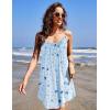 Ekouaer Nightgowns for Women Spaghetti Strap Sleepwear Sleeveless Sleep Dress with Pockets(Moon Star)