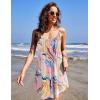 Ekouaer Nightgowns for Women Spaghetti Strap Sleepwear Sleeveless Sleep Dress with Pockets(Print Pink)