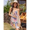 Ekouaer Nightgowns for Women Spaghetti Strap Sleepwear Sleeveless Sleep Dress with Pockets(Print Pink)