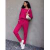 Ekouaer Pajamas Women’s Waffle Knit Sleepwear Long Sleeve Top with Pants Casual Pjs Loungewear Set S-XXL(Rosy)