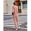Ekouaer Pajamas Women’s Waffle Knit Sleepwear Long Sleeve Top with Pants Casual Pjs Loungewear Set S-XXL(Taro)