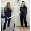 Ekouaer Women Satin Silk Pajamas Classic Long Sleeve Button Down Pjs Set Soft Loungewear(Black)