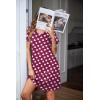 Ekouaer Womens Nightgown 2 Pack Nightgowns for Women Short Sleeves Button Down V Neck Womens Sleepwear S-XXL(Navy Blue+red Heart)