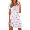 Purple White Floral