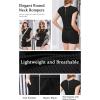 Ekouaer Rompers for Women Summer Casual Cap Sleeve Crewneck Short Pants Jumpsuit Beach Vacation Outfit with Pockets S-XXL(Black)