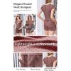 Ekouaer Rompers for Women Summer Casual Cap Sleeve Crewneck Short Pants Jumpsuit Beach Vacation Outfit with Pockets S-XXL(Burgundy)