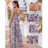 Ekouaer Women’s Casual Loose Jumpsuits One Piece Sleeveless Overalls Printed Long Pant Romper Fashion Boho Jumper with Pocket(Floral Print)