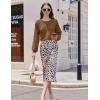 Ekouaer Knit Lounge Sets for Women 2 Piece Cozy Long Sleeve Pullover Sweater Top and Wide Leg Pants Set Pajamas Outfits(Light Brown)