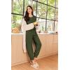 Ekouaer Lounge Sets for Women 2 Piece Jogger Pajama Long Sleeve Pants Loungewear Sweatsuits Casual Matching Outfits(Army Green)