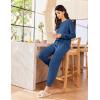 Ekouaer Lounge Sets for Women 2 Piece Jogger Pajama Long Sleeve Pants Loungewear Sweatsuits Casual Matching Outfits(Blue)