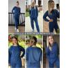 Ekouaer Lounge Sets for Women 2 Piece Jogger Pajama Long Sleeve Pants Loungewear Sweatsuits Casual Matching Outfits(Blue)