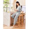 Ekouaer Lounge Sets for Women 2 Piece Jogger Pajama Long Sleeve Pants Loungewear Sweatsuits Casual Matching Outfits(Light Grey)