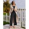 Ekouaer Lounge Sets for Women Short Sleeve Pullover Tops and Long Pants Soft Pajamas Set 2 Piece Outfits S-XXL(Black)