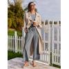 Ekouaer Lounge Sets for Women Short Sleeve Pullover Tops and Long Pants Soft Pajamas Set 2 Piece Outfits S-XXL(Dark Grey)