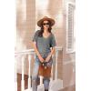 Ekouaer Women’s 2 Piece Lounge Set Casual Summer Outfits Ribbed Short Sleeve & Wide Leg Pants Matching Set for Travel Home(Grey)
