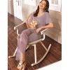 Ekouaer Women’s 2 Piece Lounge Set Casual Summer Outfits Ribbed Short Sleeve & Wide Leg Pants Matching Set for Travel Home(Lilac)