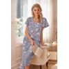 Ekouaer Womens Cotton Pajamas Sets Short Sleeve Tops and Capri Pants Sleepwear Loungewear with Pockets(Coffee Cup)