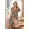 Ekouaer Womens Cotton Pajamas Sets Short Sleeve Tops and Capri Pants Sleepwear Loungewear with Pockets(Leopard Print)