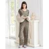 Ekouaer Womens Pajama Sets Short Sleeve Top and Pants 2 Piece Pjs Soft Sleepwear Comfy Lounge Set S-XXL(Leopard)