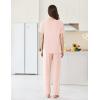 Ekouaer Womens Pajama Sets Short Sleeve Top and Pants 2 Piece Pjs Soft Sleepwear Comfy Lounge Set S-XXL(Light Pink)