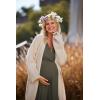 Ekouaer 3 in 1 Labor/Delivery/Hospital Gown 2 Pack Maternity Dress Nursing Nightgown Sleepwear(Black/Army Green)