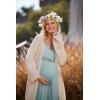 Ekouaer 3 in 1 Labor/Delivery/Hospital Gown 2 Pack Maternity Dress Nursing Nightgown Sleepwear(Black/Celadon Green)