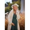 Ekouaer 3 in 1 Labor/Delivery/Hospital Gown 2 Pack Maternity Dress Nursing Nightgown Sleepwear(Black/Dark Green)