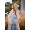 Ekouaer 3 in 1 Labor/Delivery/Hospital Gown 2 Pack Maternity Dress Nursing Nightgown Sleepwear(Black/Lake Blue)