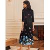 Ekouaer Women’s Zipper Robe 3/4 Sleeves Housecoat Full Length Nightgown Soft Loungewear Robe with Pockets S-3XL(Butterfly Floral)