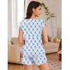 Ekouaer Pajama Set for Women Short Sleeve Tops and Shorts Set 2 Piece Pjs Classic Loungewear with Pockets(Cartoon Blue Monkey)